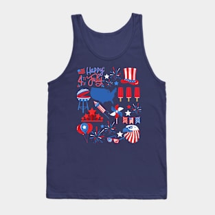 Fourth of July America Patriotic Tank Top